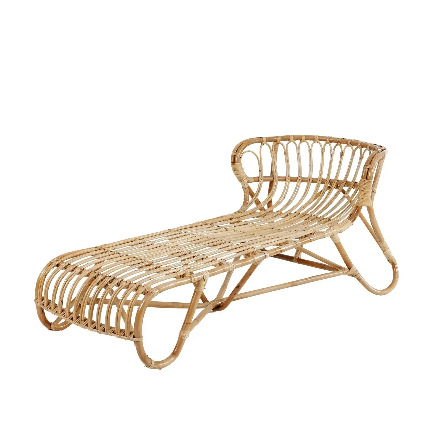 Handmade Bamboo Chaise Longue Chair